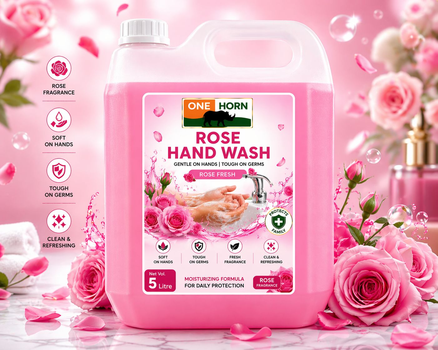 Hand Wash Rose Flavors
